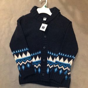 Janie and jack blue knit sweater